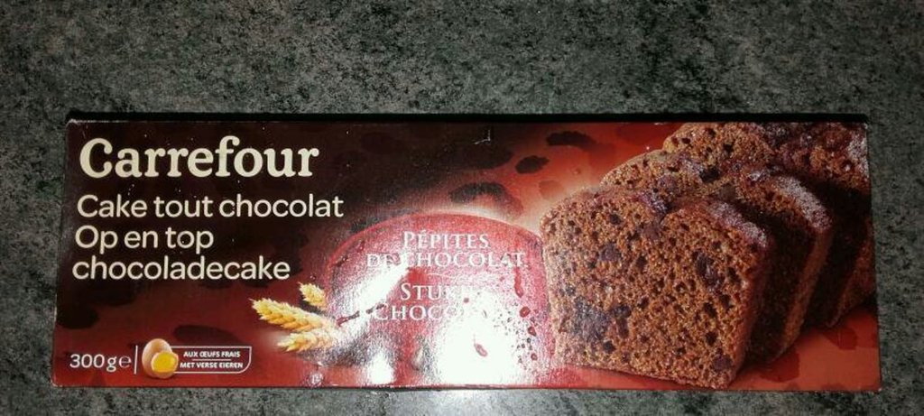 Cake tout chocolat pépites de choco Carrefour