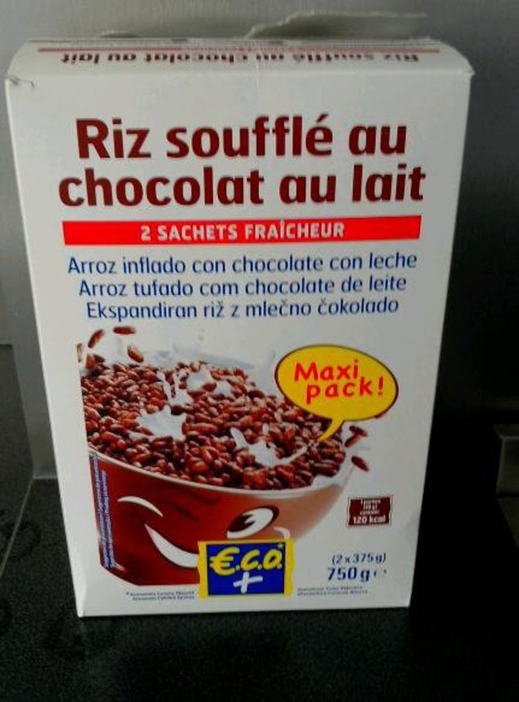 Riz soufflé Eco+ Au chocolat au lait - 750g
