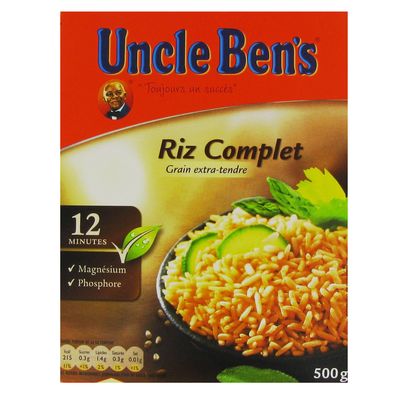 Riz Complet cuisson rapide Uncle Ben's etui de 500g