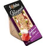 Sandwich gourmand club céréales jambon cru chèvre SODEBO, 190g