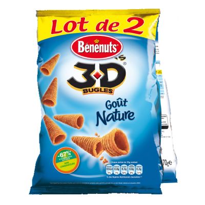 Biscuits Benenuts 3D's Nature 2x85g