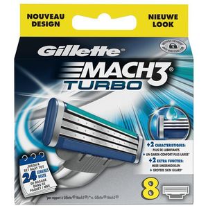 Gillette, Mach 3 - Lames de rasoir Turbo, la boite de 8 lames