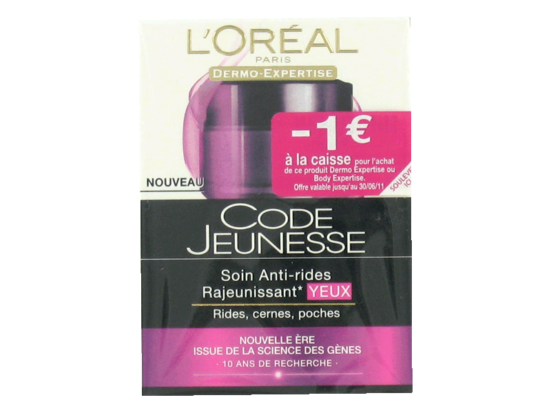 Code jeunesse Soin anti-age yeux