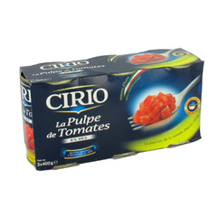 Cirio, Pulpe de tomates, les 3 boites de 400g