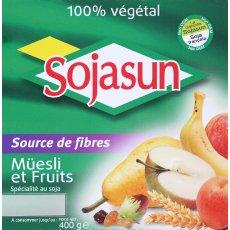 Specialite vegetale aux cereales et fruits Sojasun, 4x100g