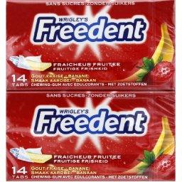 Fraicheur fruitee chewing gum tabs avec edulcorants gout fraise