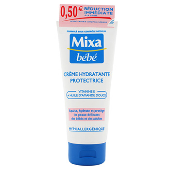 Crème Bébé Hydratante Protectrice MIXA BEBE : le tube 100mL à Prix Carrefour