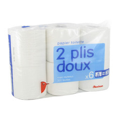 Papier toilette maxi rouleaux 6 maxi rouleaux equivalent a 12 rouleaux classiques