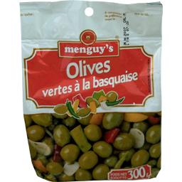 Menguy's, Olives vertes a la basquaise, le sachet de 300 g
