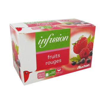 Infusion fruits rouge - 20 sachets - Tous les produits infusions