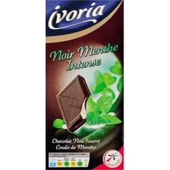 Ivoria, Chocolat noir fourré coulis de menthe, la tablette de 150 g
