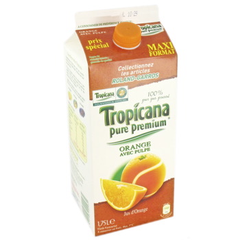 jus d'Orange tropical pure premium pressee avec pulpe