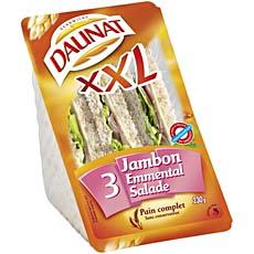 Daunat sandwich xxl jambon emmental 230g