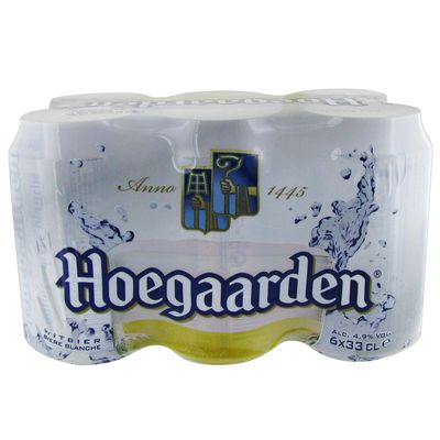 Biere blanche Hoegaarden 4,9°Pack boites 6x33cl
