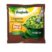 Bonduelle Légumes pour potage courgettes haricots verts pois brocolis le sachet de 750 g