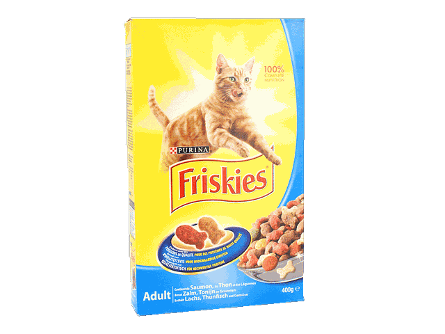 Friskies croquettes pour chats adultes au saumon/ légumes 400 g Friskies