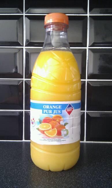 Pur jus d'orange 100%, sans sucres ajoutés 1l