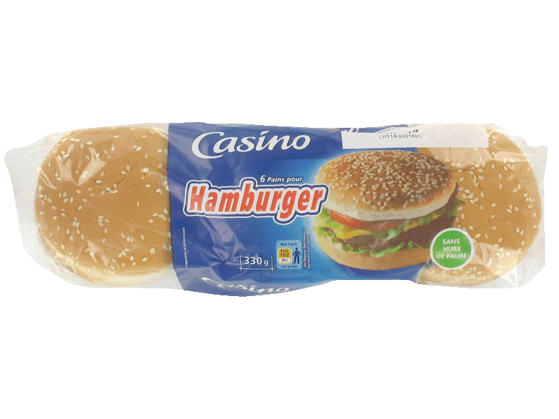 Pains pour Hamburger (sans huile de palme)