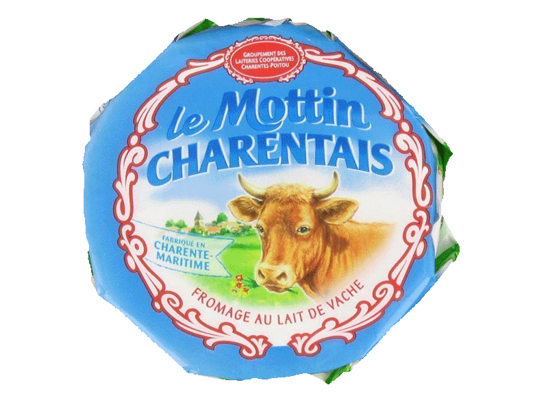 Le mottin charentais, fromage lait de vache pasteurise, le fromage de 200g