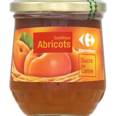 Confiture d'abricots au sucre de canne