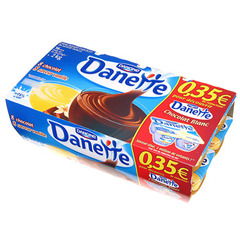 Creme dessert Danone Danette Vanille choco caramel 12x115g