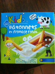 Bâtonnets et fromage fondu, Kids 6x35g