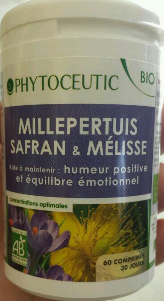 Phytoceutic - Bio millepertuis safran 60 comprimés