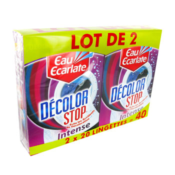 EAU ECARLATE Décolor Stop - Lingettes anti décoloration 2 en 1