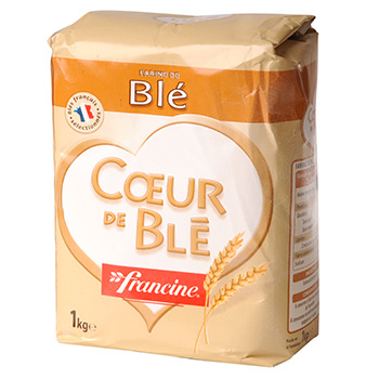 Francine, Coeur de Ble - Farine de ble, le paquet de 1 kg