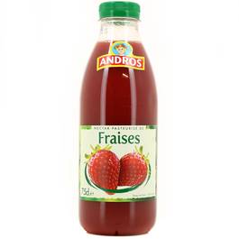 Nectar de fraises ANDROS bouteille 75cl
