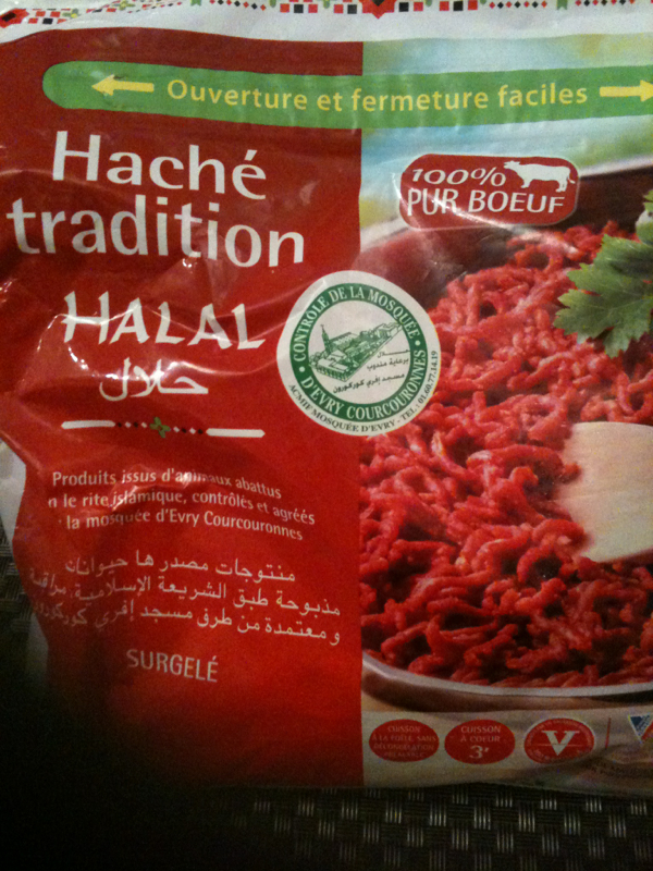 Haché tradition pur bœuf, halal 800g