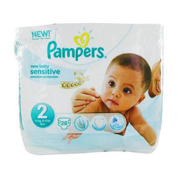 Couches New Baby Sensitive, taille 2 : 3-6 kg