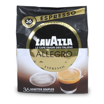 Lavazza Allegro espresso dosette x36 -260g