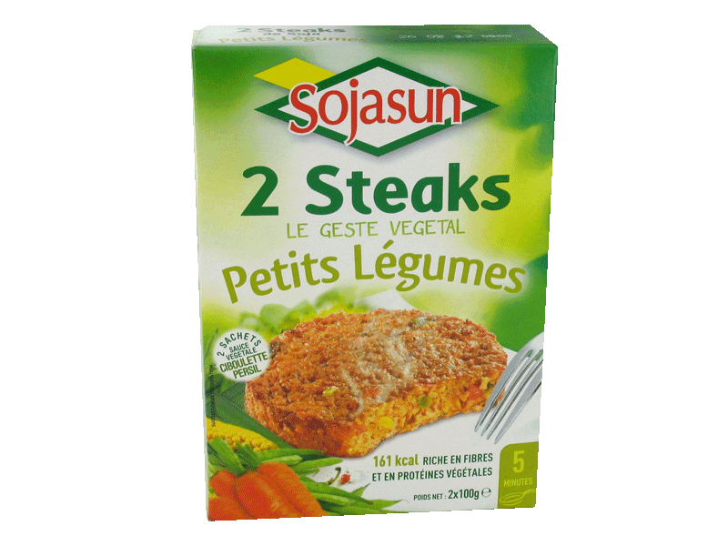 Steaks de soja aux petits legumes