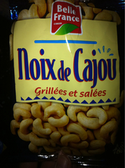 Belle France Noix de Cajou Grillées/Salées 100 g - Lot de 6