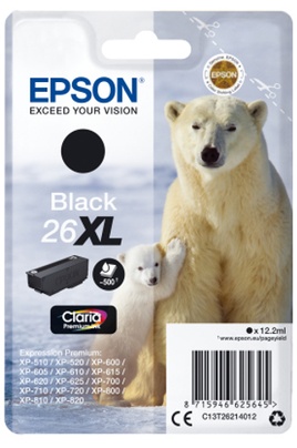Cartouche d'encre Epson ours T2621 XL noir