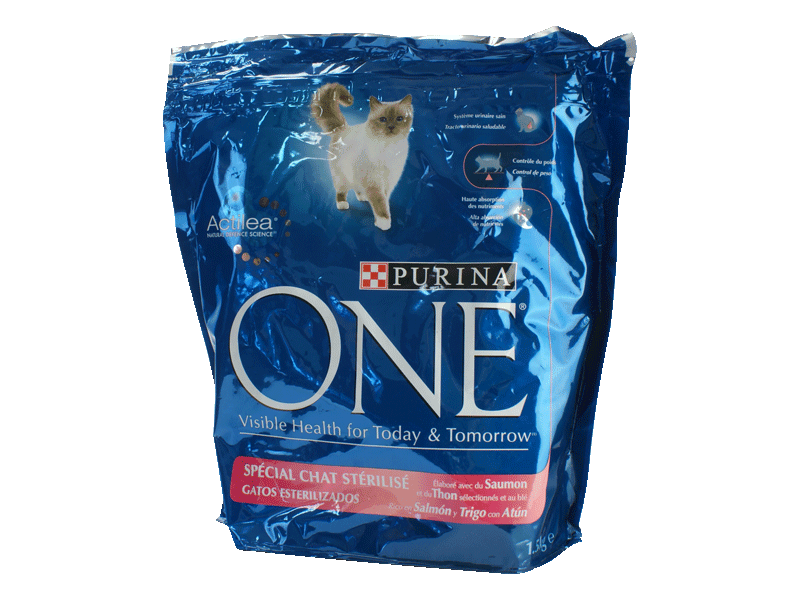 Purina, One - Aliment complet special chat sterilise, le paquet de 1,5kg