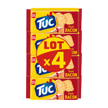 Biscuits Lu Tuc Bacon 4x100g