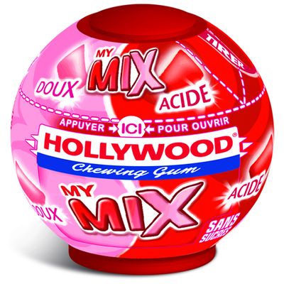 Hollywood chewing gum fraise sans sucre
