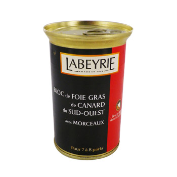 Bloc de foie gras de canard du Sud-Ouest IGP Labeyrie