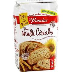 Preparation pour pain multi-cereales FRANCINE, 1,5kg
