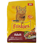 Friskies, Croquettes pour chat adulte au boeuf/poulet et legumes, le sac de 7,5kg