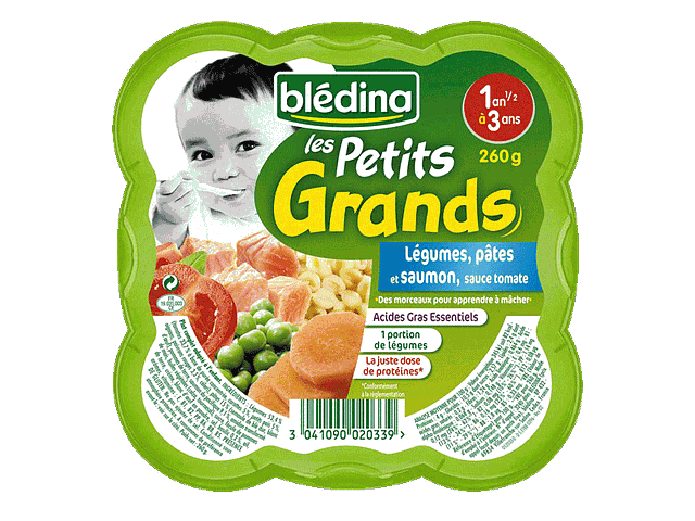 Bledichef - Cocotte de légumes, pâtes et saumon - Blédina - 260 g