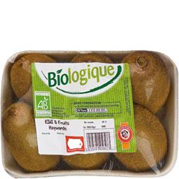 BIO'logique, Kiwis BIO, en barquette de 6 fruits deja selectionnes