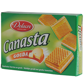 DELACRE : Canasta - Gaufrettes fourrées au gouda - chronodrive