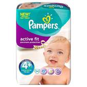 Pampers active fit mid maxi + changes x24 taille 4 + 