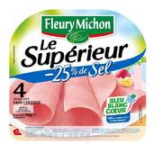Fleury Michon - Jambon Le Superieur SC Teneur Sel Reduite omega 3 ...