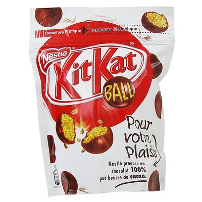Nestle kit kat ball 250g - Tous les produits caramels, nougats, &  confiseries chocolatées - Prixing