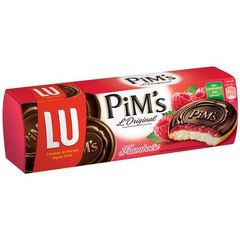 Pim's Framboise de Lu, une genoise tres moelleuse, nappee de marmelade a la framboise