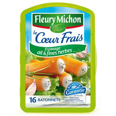Fleury Michon Coeur Frais ail & fines herbes x16 -244 g